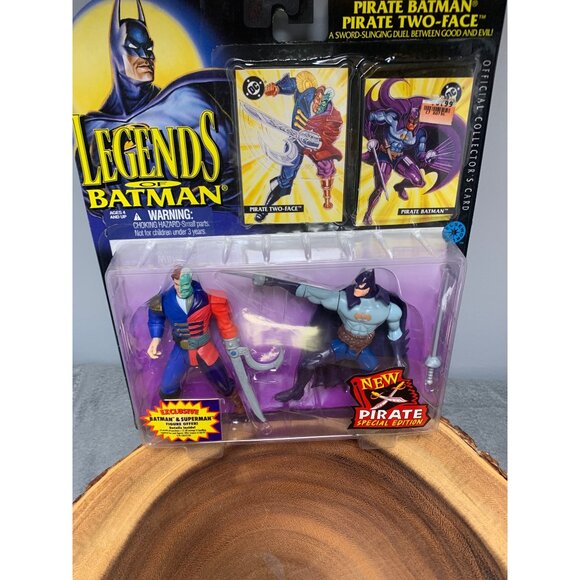 Vintage Kenner Legends of Batman Pirate Two Face Figures New - Picture 5 of 5